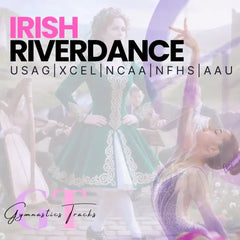 A shimmering purple and pink gymnastics leotard with sparkling embellishments