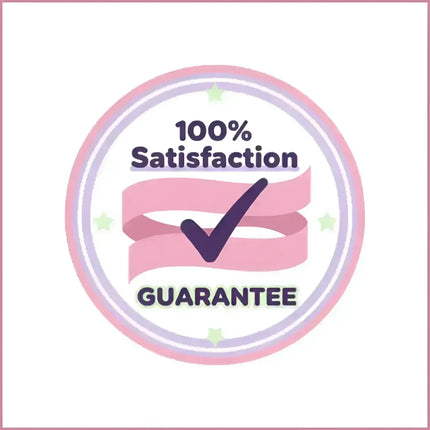100% satisfaction guarantee badge for 8 Bit Blitz gymnastics floor music