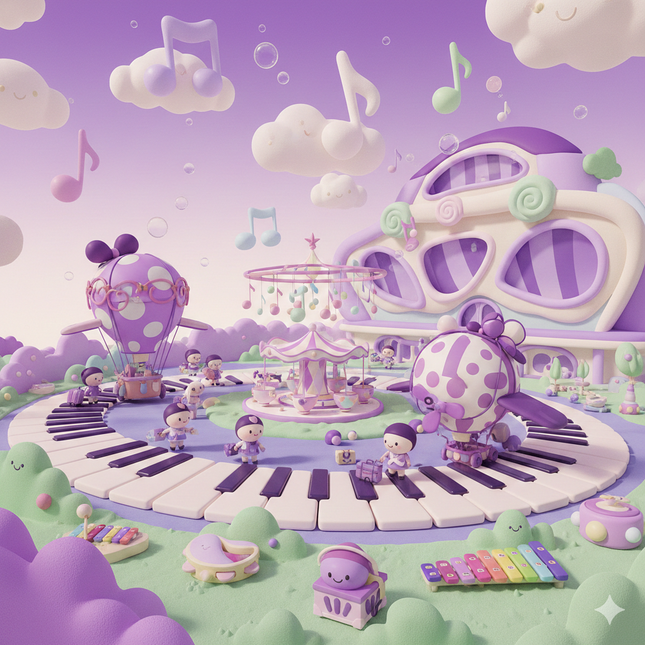 Musique de gymnastique au sol Whimsical Sugar Rush