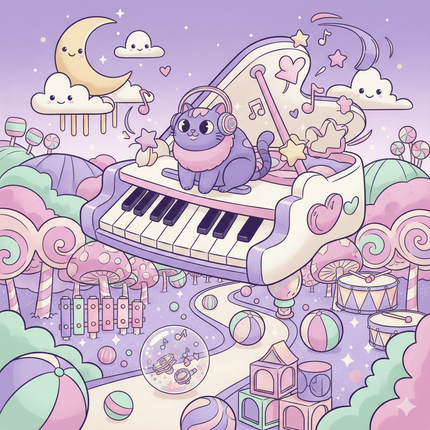 Musique de gymnastique mignonne avec rebond sur la lune