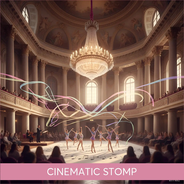 Grand crystal chandelier in symphonic gymnastics floor music concert hall