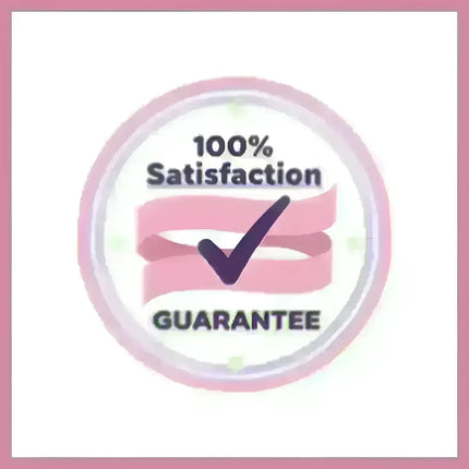 Pink 100% satisfaction guarantee badge for Gridiron Grind hip-hop gymnastics floor music