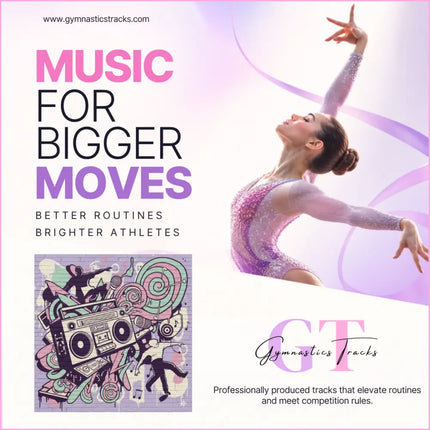 A sparkling lavender and silver long sleeve gymnastics leotard perfect for hip-hop gymnastics floor music routines