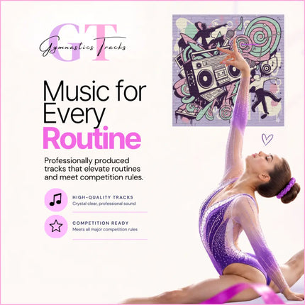 Purple and silver sparkly sheer gymnastics leotard perfect for gymnastics floor music routines called carbon fiber