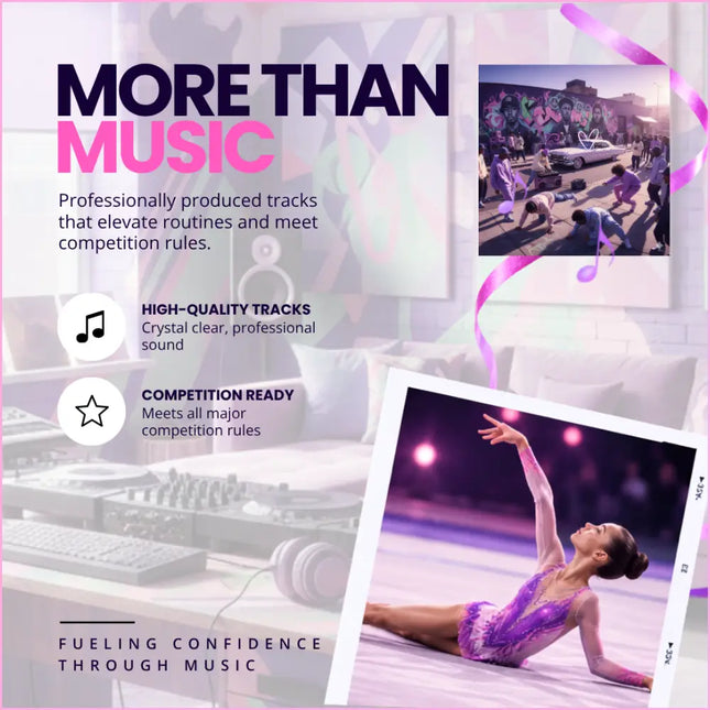 Purple sequined gymnastics leotard with a shiny reflective surface perfect for hip-hop gymnastics floor music routines