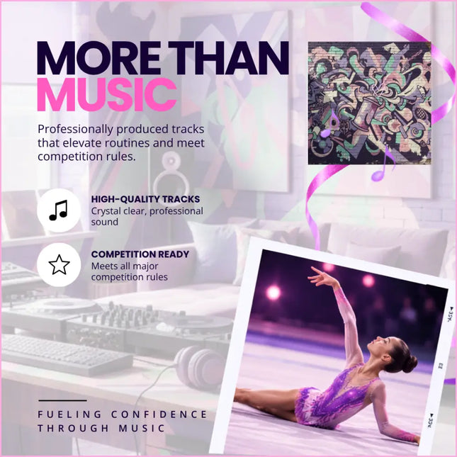 Purple sequined gymnastics leotard perfect for hip-hop gymnastics floor music performances like heavy hitter