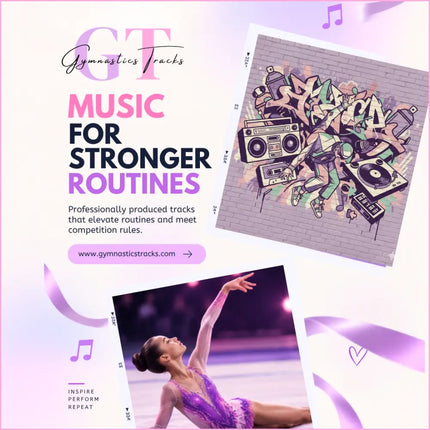 Purple sequined gymnastics leotard perfect for hip-hop gymnastics floor music routines with urban catalyst vibe