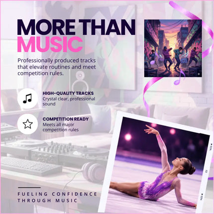Purple sequined long sleeve gymnastics leotard perfect for hip-hop gymnastics floor music routines urban precision style