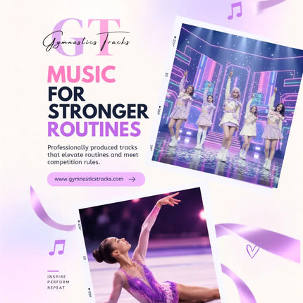 Purple sequined gymnastics leotard with sheer long sleeves perfect for k-pop inspired gymnastics floor music routines