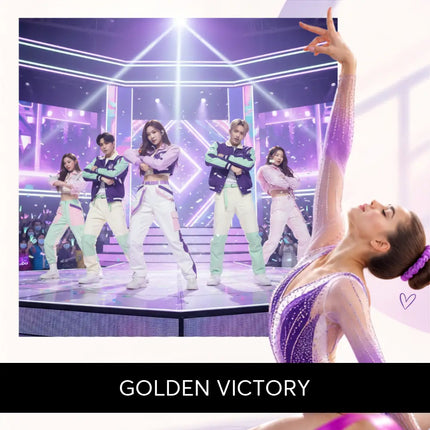 Purple sequined gymnastics floor leotard with sheer mesh panels and gradient finish for k-pop music routines