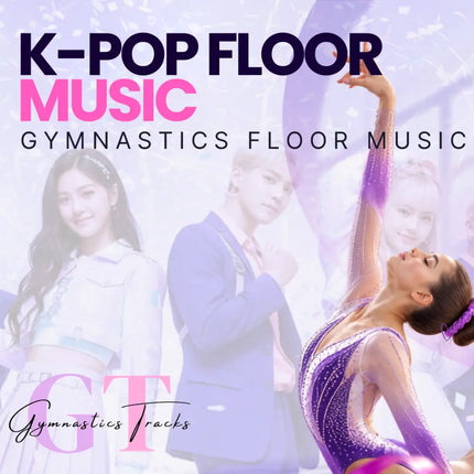Purple sequined gymnastics floor leotard with sheer mesh overlay and sparkling details for k-pop gymnastics floor music neon dynasty