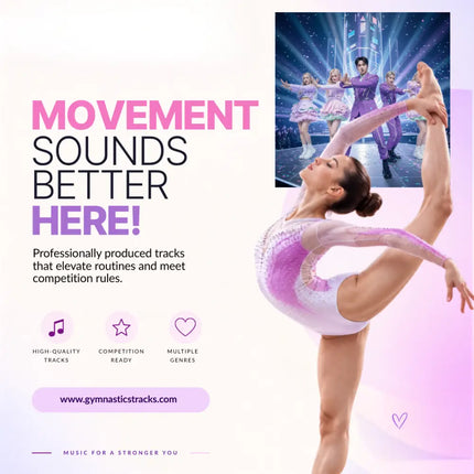 A shimmering pink and white gymnastics leotard with sparkling sides perfect for k-pop music gymnastics floor routines