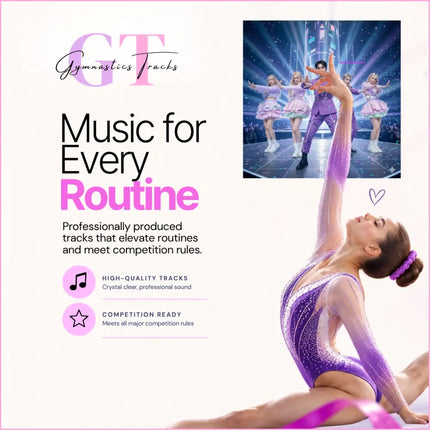 Purple and silver glittery gymnastics leotard with sheer mesh overlay perfect for k-pop music gymnastics floor routines