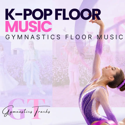 A shimmering purple and silver gymnastics leotard with sparkling embellishments inspired by neon valor music for floor routines
