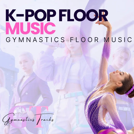 Purple glittery sheer gymnastics leotard perfect for k-pop inspired gymnastics floor music routines radiant velocity