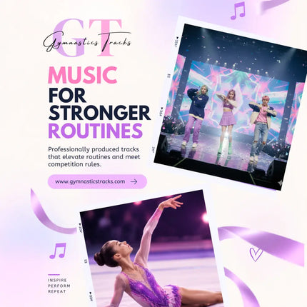 Purple sequined gymnastics leotard perfect for k-pop gymnastics floor music performances and competition use
