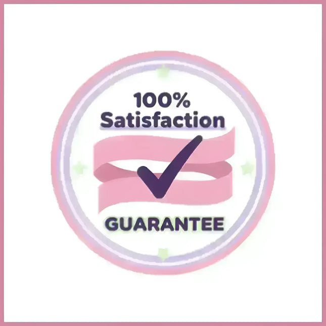 100% satisfaction guarantee badge for Neon Volt Overdrive techno EDM gymnastics floor music