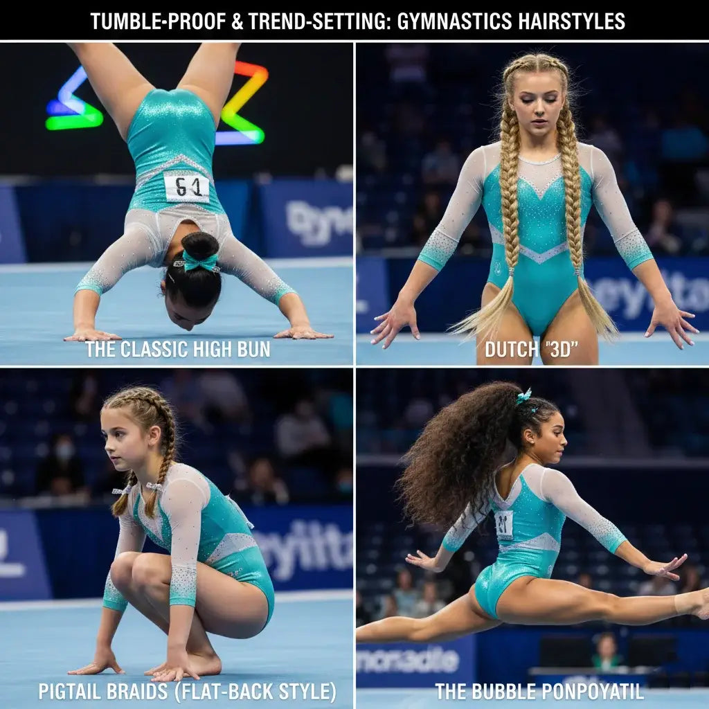The Best Gymnastics Hairstyles Braids Buns & Ponytails