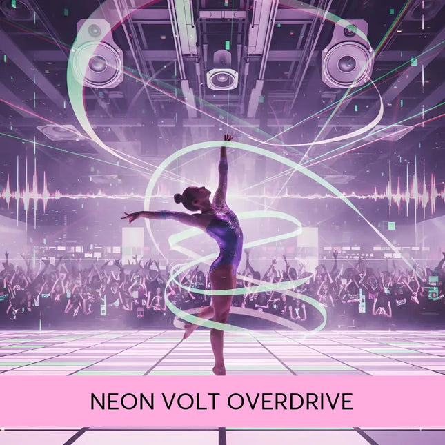 A shimmering purple sequined leotard with long sleeves perfect for gymnastics floor music techno edm performances