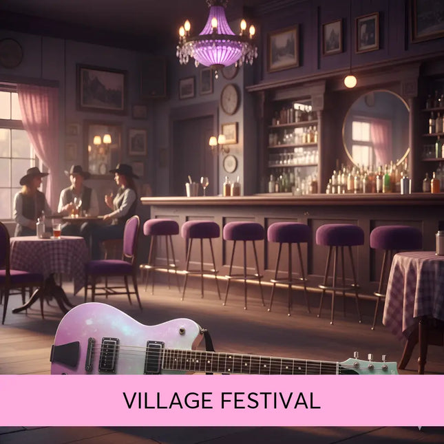 A shimmering pastel pink and mint green electric guitar with black hardware perfect for village festival country gymnastics floor music