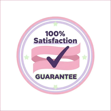 Chiptune video game music 100% satisfaction guarantee badge