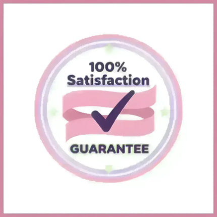 Pink 100% satisfaction badge for Vector Horizon Synthwave gymnastics floor music