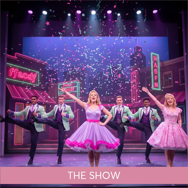 A vibrant lavender and pink sequined stage dress with a flared skirt perfect for gymnastics floor music the show performances